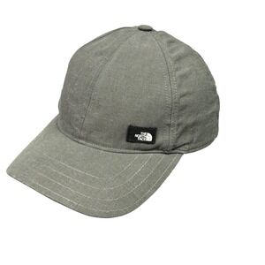 The North Face Hat Cap Strap Back Womens One Size Gray Linen Blend Outdoor TNF